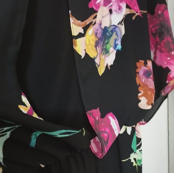 JOSEPH RIBKOFF floral chiffon dress in multicolor NWOT - Picture 5 of 6